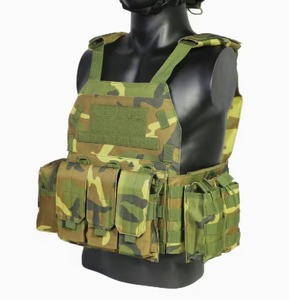 TRIBON SPORTS Camouflage Tactical Vest Multiple Pockets Zipper Closure Arcuate Shoulder Strap Unisex Hunting Utility Gear 21L - Product Image 5