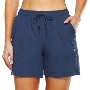 Shorts Ligeros de Felpa para Mujer, Estilo Casual Urbano, Cintura Media, Transpirables, de Secado Rápido, Deportivos, Corte Regular, Color Veraniego - Product Image 5