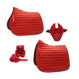 Suministros Ecuestres de Primera Calidad, Juego de Almohadillas para Silla de Montar Personalizadas, Vendajes para Orejas de Alta Gama para Montar a Caballo, Juego de Mantas para Silla de Montar - Product Image 2