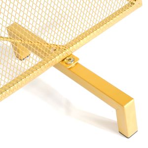Robusto Schermo per Caminetto in Rete di Ferro 38.6"L X 29.8"H - Protezione Antifiamma a Pannello Singolo, Installazione Semplice - Product Image 4