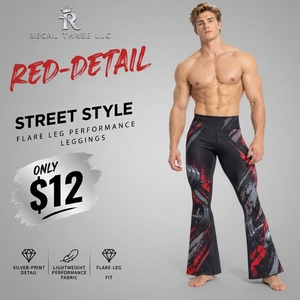 Leggings Deportivos con Estampado por Sublimación, Leggings Largos para Hombre, Cintura Alta, Spandex, Poliéster, Secado Rápido, Compresión - Product Image 1