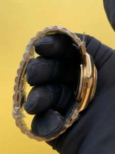 BOJ Plain R.O.L.E.X.51 36mm Gold Tone Stainless Steel Mechanical Automatic Analog <b>Wrist</b> <b>Watch</b> <b>For</b> <b>Women</b> At Low Price Hot Sale - Product Image 4