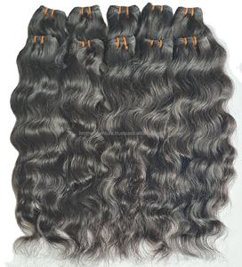 Venta al por mayor de mechones de cabello crudo brasileño 100% extensiones de cabello virgen cutícula Alignes mechones de cabello humano - Product Image 1