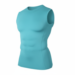 Haut de sport sans manches pour femme, à compression, anti-transpiration, idéal pour le fitness et les loisirs - Product Image 1