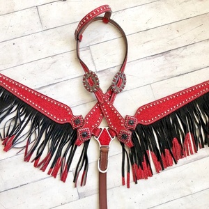 Custom Lightweight Genuine Leather Western Saddle Equestrian Tack Set Portable Breastcollar Headstall Customized Color Durable - Product Image 1