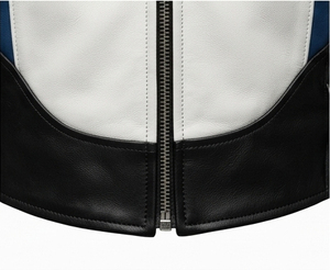 Vêtements de moto de bonne qualité, coupe régulière, fermeture éclair, vêtements de pilote, style Moto GP, veste en cuir pour homme, fabriquée au Pakistan - Product Image 2