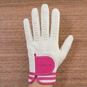 Gant de golf OEM en cuir Cabretta de qualité supérieure, logo personnalisé, adhérence douce, respirant, perforé, ergonomique, marque privée, pour la main gauche, cyclisme, sport - Product Image 3