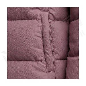 Chaqueta Acolchada con Capucha para Mujer, Invierno, Manga Larga, Relleno de Poliéster, Cierre de Cremallera, Largo Regular, Color Sólido - Product Image 5
