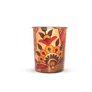Gobelet en cuivre à motif de carte ancienne, tasse à boisson en métal vintage sur le thème du voyage, récipient décoratif pour café, bar, maison, restaurant - Product Image 4