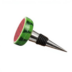 Tapón de Botella de Aleación Fundida con Diseño de Sandía Ecológico y Cubierta Antipolvo para Vino - Product Image 5