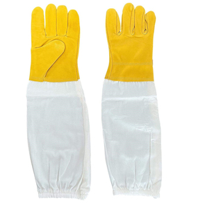Reinforced Stitched Reasonable Price Safety <b>Gloves</b> New Arrival Low Price Breathable Canvas Anti-slip Durable Bee Keeping <b>Glove</b> - Product Image 2