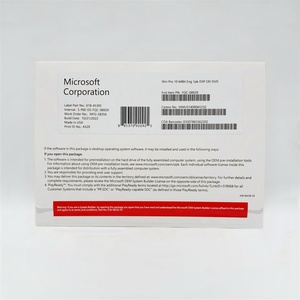 สำหรับ <span class=keywords><strong>10</strong></span> <span class=keywords><strong>Pro</strong></span> OEM อินเทอร์เน็ต ดีวีดี แพ็คเกจเต็ม พร้อมคีย์ลิขสิทธิ์เปิดใช้งานออนไลน์ตลอดชีพ 100% รับประกัน 6 เดือน สินค้าใหม่ มีสินค้าในสต็อก - Product Image 2