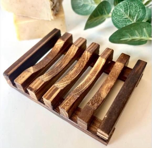 Jabonera Clásica Redonda/Rectangular de Madera Maciza Hecha a Mano |   Jabonera Ecológica de Alta Calidad para Baño, Antideslizante y de Secado Rápido - Product Image 4