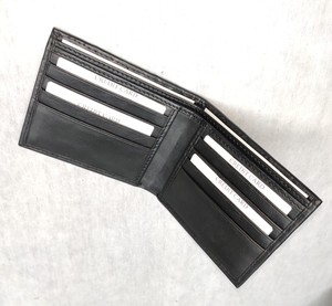 Leather Short Bi Fold <b>Wallets</b> Durable Lightweight <b>Slim</b> Card Cash Holders <b>Men</b> Purses Custom Drop shipping Factory Direct Low Cost - Product Image 2