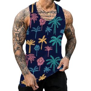 เสื้อกล้ามผู้ชายระบายอากาศพิมพ์ลาย3D 2025ใหม่เสื้อกล้ามผ้าฝ้ายสำหรับใส่ไปยิมวิ่งในฤดูร้อน - Product Image 1