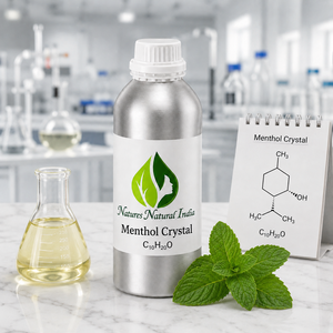 Cristaux de menthol naturel 100% pur, huile essentielle de menthe poivrée pure, fabricant, fournisseur et exportateur en gros d'ingrédients aromatiques chimiques en Inde - Product Image 6