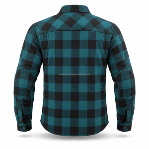 เสื้อเชิ้ตผ้าสักหลาดสำหรับขี่มอเตอร์ไซค์ พร้อมซับในเคฟลาร์ ผ้าสักหลาดนุ่มด้านนอก และโครงสร้างเสริมความแข็งแรงเพื่อการใช้งานที่สะดวกสบายในชีวิตประจำวัน - Product Image 3