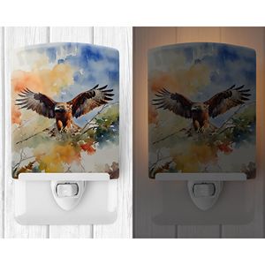 ไฟกลางคืนเซรามิกขนาดกะทัดรัดได้รับการรับรอง UL 6x4x3หลากสีสำหรับห้องนอนห้องน้ำสถานรับเลี้ยงเด็กห้องโถงห้องครัว - Product Image 2