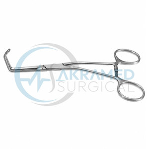 Pince d'anastomose Cooley angulaire 18 cm, 7 mâchoires atraumatiques 20 mm, tiges angulées, instrument chirurgical en acier certifié CE - Product Image 6