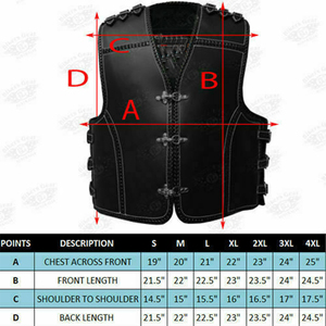 Wholesale Custom Real Leather Club <b>Vest</b> - High-Quality Men's Sleeveless <b>Jacket</b> with Braided Edge Detail - Product Image 4