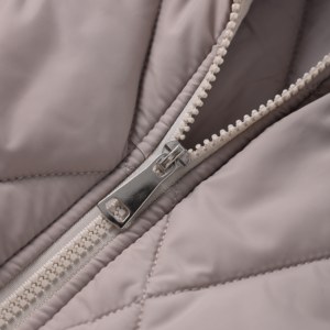 Gilet long matelassé sans manches pour femme, col montant, élégant et minimaliste, avec fermeture éclair, chaud, collection automne-<span class=keywords><strong>hiver</strong></span> - Product Image 2