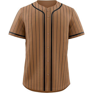 Maillots de baseball de haute qualité en tissu polyester premium, coupe ajustée athlétique, panneaux en mesh stratégiques pour un confort optimal - Product Image 1