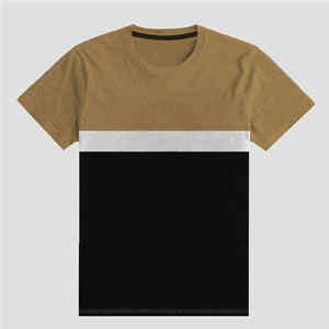 Camiseta Lisa al por Mayor con Logotipo Personalizado de su Marca para Hombre, 100% Algodón, Camisetas Lisas para Hombre, Impresión de Logotipo Personalizado, Colores Sólidos - Product Image 4