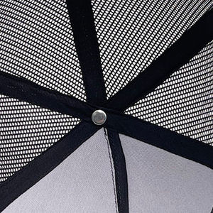 หมวกแก๊ปทรงทรัคเกอร์ปักโลโก้ 3 มิติ สีดำ แฟชั่น 6 แผง ผ้าฝ้าย 100% สำหรับทุกเพศ สั่งทำขายส่งได้ - Product Image 6