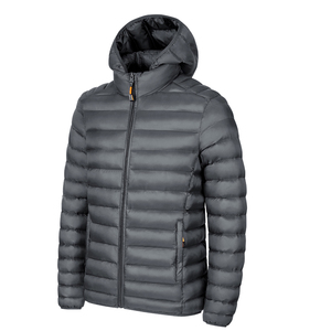 Veste unisexe tendance avec logo personnalisé, grande et longue, style puffer, avec capuche, 100% nylon, patchwork, imperméable - Product Image 2