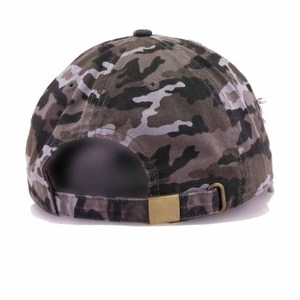 Casquette unisexe en coton délavé et vieilli, ajustable, 6 panneaux, couleur unie, style décontracté printemps-été, broderie sur le panneau avant - Product Image 5