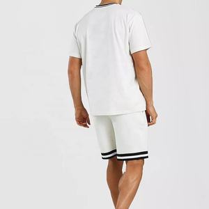 ชุดเซ็ต 2 ชิ้น เสื้อผ้าลำลองผู้ชายสำหรับฤดูร้อน เอวยางยืด ผ้า Oxford ระบายอากาศได้ดี เหมาะสำหรับวิ่งและเล่นกีฬา - Product Image 6