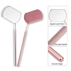 Logotipo personalizado Mango grande Extensión de pestañas Espejo de maquillaje Forma ovalada de alta calidad Accesorios para pestañas Herramientas Espejo cosmético - Product Image 6