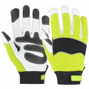 Goatskin Leather Mechanic <b>Gloves</b> Heavy Duty Personal Protective Industrial Safety Outdoor Activities Gardening <b>Gloves</b> - Product Image 6