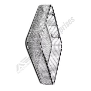 Plateau de stérilisation en maille métallique en acier inoxydable pour instruments médicaux avec poignée, pour instruments chirurgicaux et autoclave - Product Image 4
