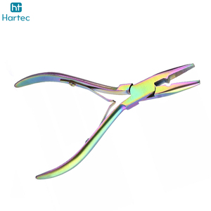 Outils de coiffure professionnels pour extensions de cheveux, pinces à micro-perles, pinces à cheveux en acier, accessoires de salon avec étui en rexine - Product Image 3