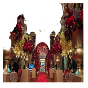 Wedding Entrance <b>Artificial</b> <b>Flower</b> Pot for Garden Decoration Lightweight Durable Fiber Glass - Product Image 1