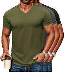 Camiseta Casual de Manga Corta con Cuello en V, Corte Regular para Comodidad Diaria y Uso Relajado - Product Image 3