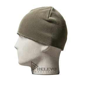Bonnet décontracté unisexe personnalisé vert en maille côtelée fine avec bord brut et bord roulé, léger et respirant, style casquette de baseball - Product Image 2