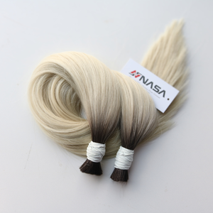 2024 vente chaude en vrac Ombre blonde couleur Extensions de cheveux de haute qualité Super Double dessiné Machine droite Double trame - Product Image 2