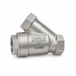 Filtre à sédiments en Y robuste de 2 pouces (50 mm) en acier inoxydable avec raccord fileté pour la filtration de l'eau, de l'huile, du gaz, de l'air, des sédiments, des débris et des contaminants - Product Image 2
