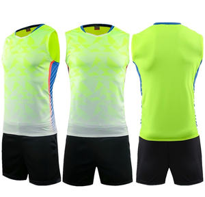 Uniformes de Voleibol Diseño 2026, 100% Poliéster, Cuello en V, Transpirables, Conjunto de Uniforme de Voleibol para Hombre - Product Image 2