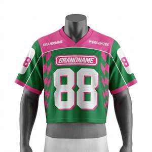 Maillot de football rétro sublimé 100 % polyester, style streetwear, coupe oversize, maillot américain en mesh, collection 2026, vêtements de sport - Product Image 4