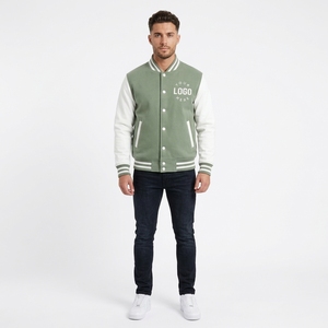Custom Wool Leather Letterman <b>Bomber</b> <b>Jacket</b> for Men <b>Women</b> with Embroidery Chenille Patches and Personalized Branding - Product Image 6