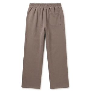 Custom <b>Men</b> Beige Sweatpants Wholesale Casual Loose <b>Trousers</b> Fleece Cotton Track Pants Loose Fit Joggers Sports Running <b>Trousers</b> - Product Image 2