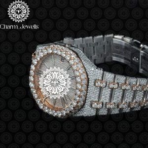 Reloj Charm_Jewells de Lujo en Acero Inoxidable, Caja Redonda de 38 mm, Movimiento de Cuarzo Analógico, Cristal de Zafiro, Brazalete Unisex de Moda - Product Image 4