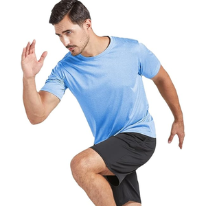 T-shirt de sport décontracté pour homme 100% polyester 180 grammes Dry Fit Course à pied Gym Entraînement Respirant Manches courtes Prix d'usine - Product Image 5