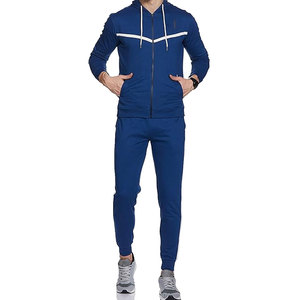 High Quality Hooded Casual 2-Piece Sports Tracksuits Bottoms <b>Set</b> 100% Cotton Printed Embroidered Custom Logos Unisex Breathable - Product Image 4