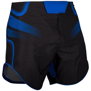 Shorts MMA pour homme, noir et bleu, impression par sublimation, séchage rapide, coupe classique, vêtements d'arts martiaux mixtes, taille adulte - Product Image 2