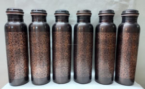 Original New Design Pure Copper <b>Water</b> <b>Bottle</b> Leak-Proof and Ayurvedic Health Benefits for Office Use and Boiling <b>Water</b> - Product Image 5