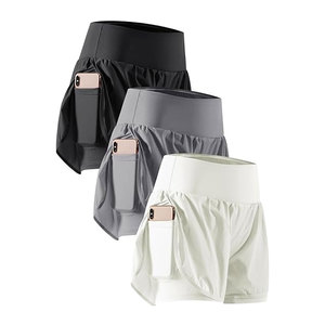 กางเกงออกกำลังกายสำหรับผู้หญิง กางเกงวิ่งเอวสูงสำหรับออกกำลังกายในยิม พร้อมซับในและกระเป๋าใส่โทรศัพท์ ชุดโยคะ ฟิตเนส และชุดออกกำลังกาย - Product Image 3